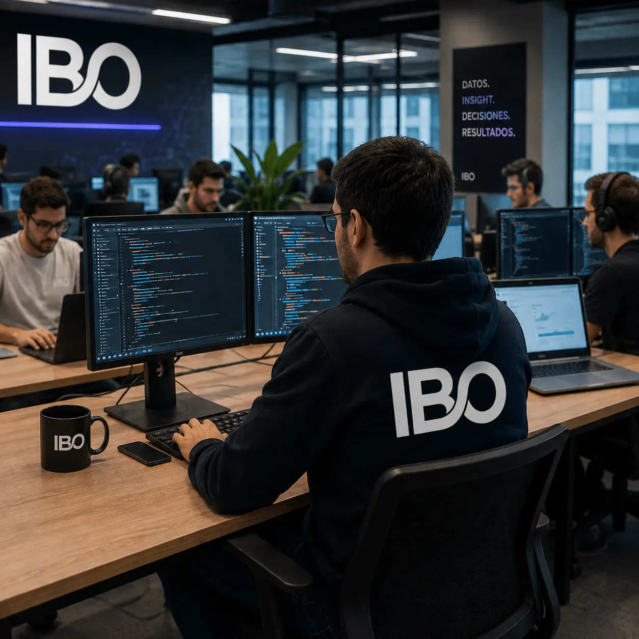 Equipo de IBO trabajando